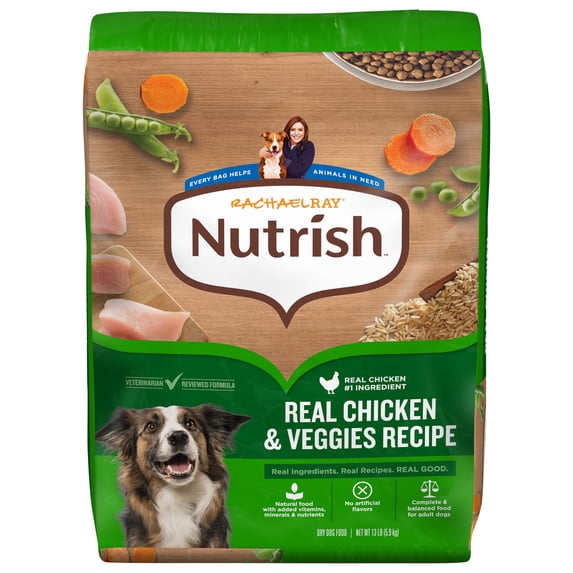 Nutrish-Real-Chicken-Veggies-Recipe-Whole-Health-Blend-Dry-Dog-Food-13-lb-Bag-Rachael-Ray_5b7eb4bb-04d0-4588-87c2-7d2d390d2292.bff290c15c393264ce89d98a189e54aa Rachael Ray Nutrish Adult Dry Dog Food Real Chicken & Veggies Recipe, 13 lb.