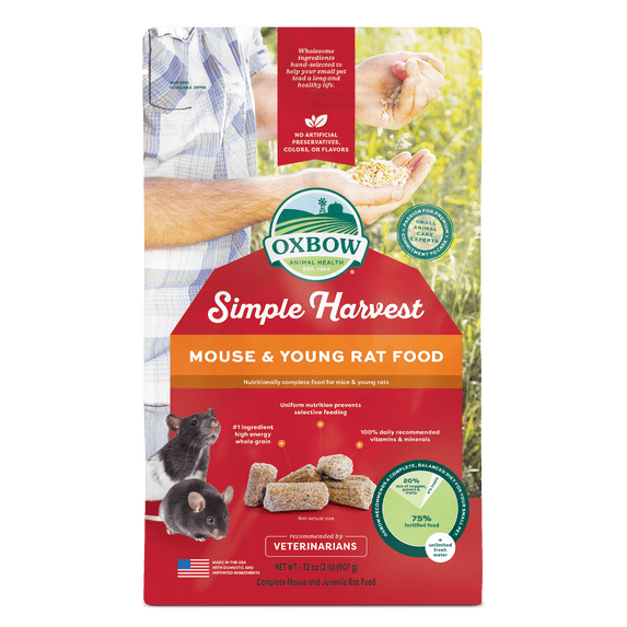 Oxbow Simple Harvest Young Mouse 2lb.