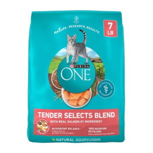 Purina-ONE-Tender-Select-Blends-Dry-Cat-Food-Salmon-7-lb-Bag_02c99557-eac2-430d-bb3a-3ac34f17f1ee.b4dd2367413c820e6c6ada1d21f2f45d Purina ONE Tender Selects Blend With Real Salmon Digestive Care Natural Dry Cat Food, 7 lb.
